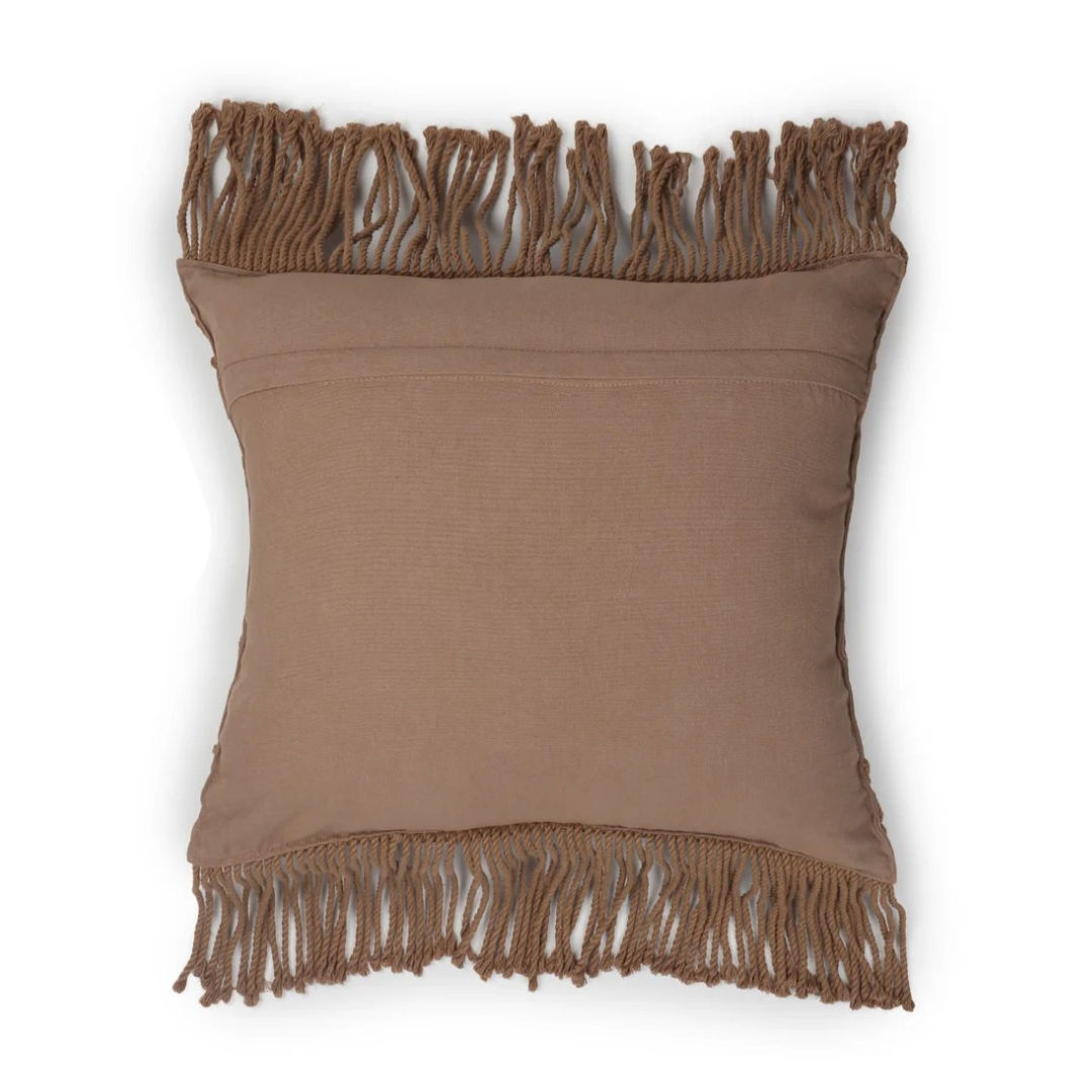 Intricate Macrame Throw Pillow Cover